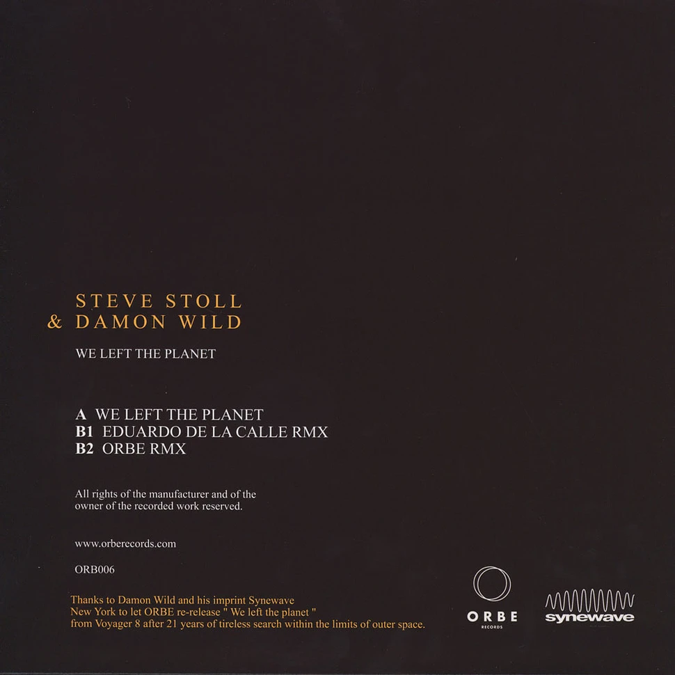 Steve Stoll & Damon Wild - We Left The Planet Eduardo De La Calle Remix