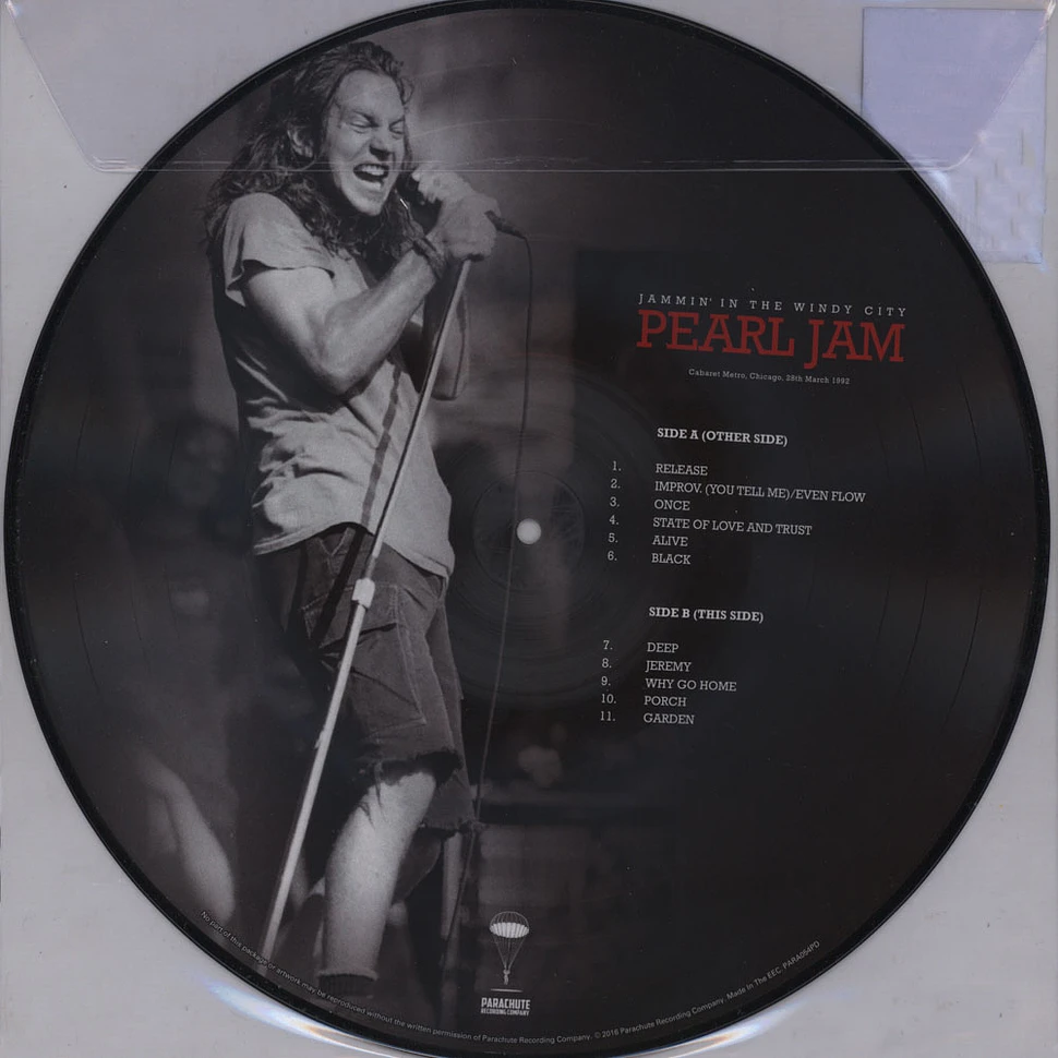 Pearl Jam - Jammin In The Windy City - The Cabaret Metro, Chicago, 28th March 1992