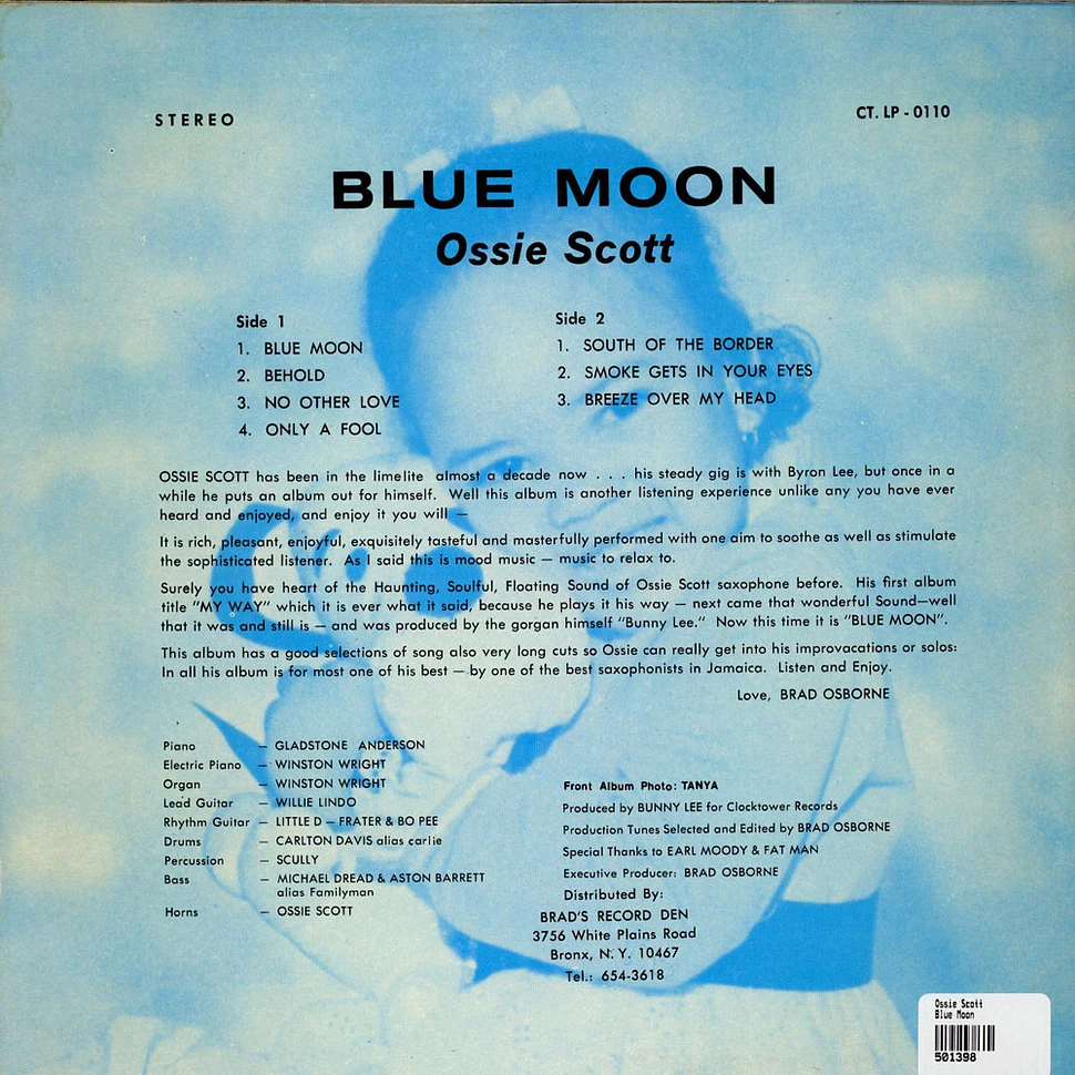Ossie Scott - Blue Moon