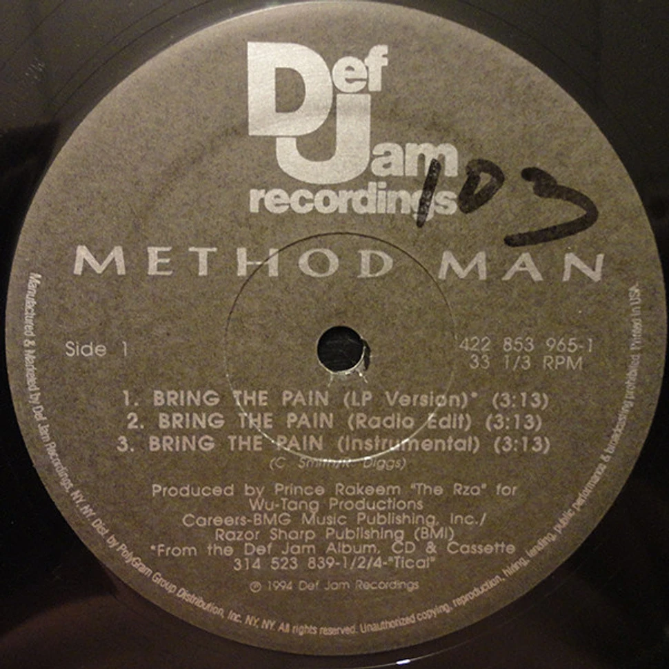 Method Man - Bring The Pain