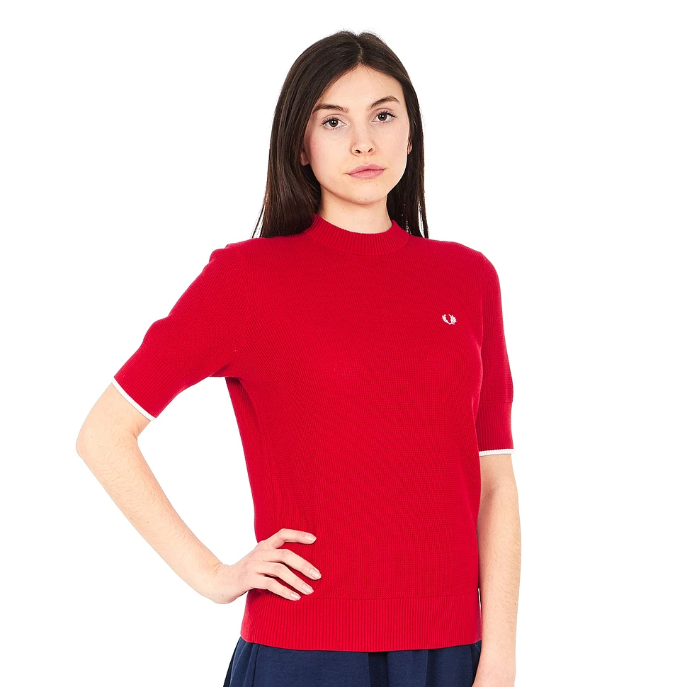 Fred Perry - Textured Shortsleeve Crewneck Jumper