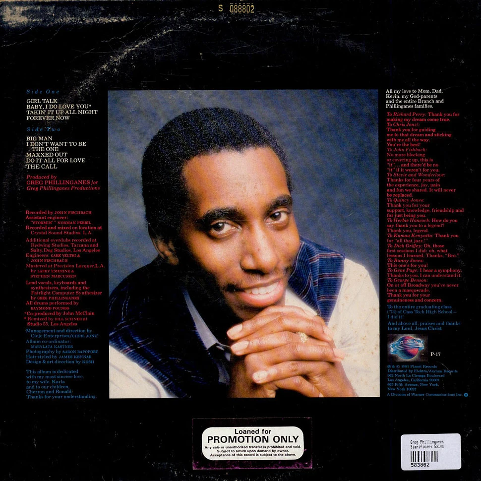 Greg Phillinganes - Significant Gains