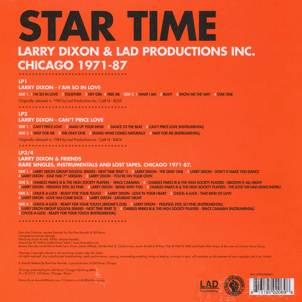 Larry Dixon & LAD Productions Inc - Star Time 4LP Boxset
