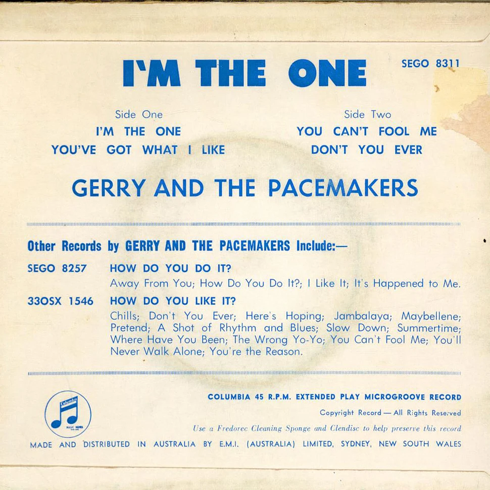 Gerry & The Pacemakers - I'm The One