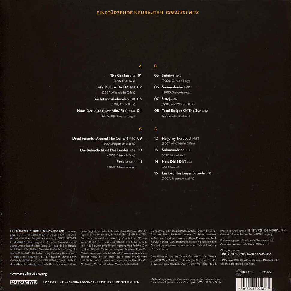 Einstürzende Neubauten - Greatest Hits