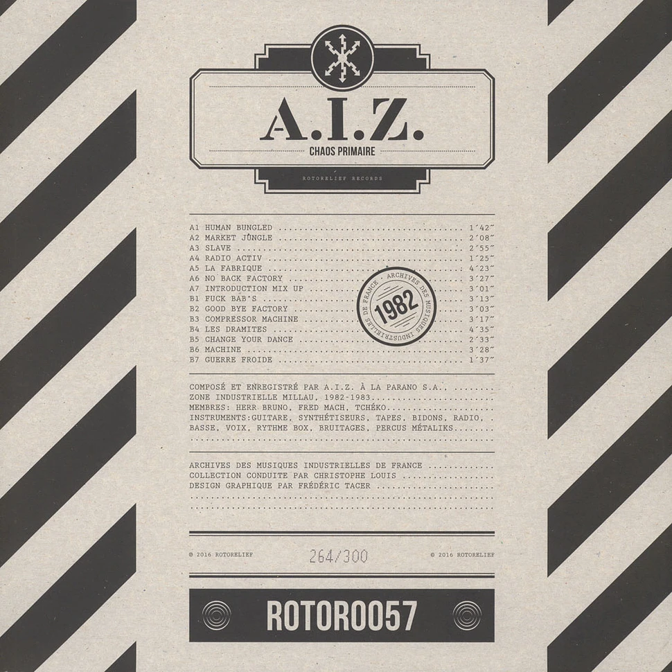 A.I.Z. - Chaos Primaire Black Vinyl Edition