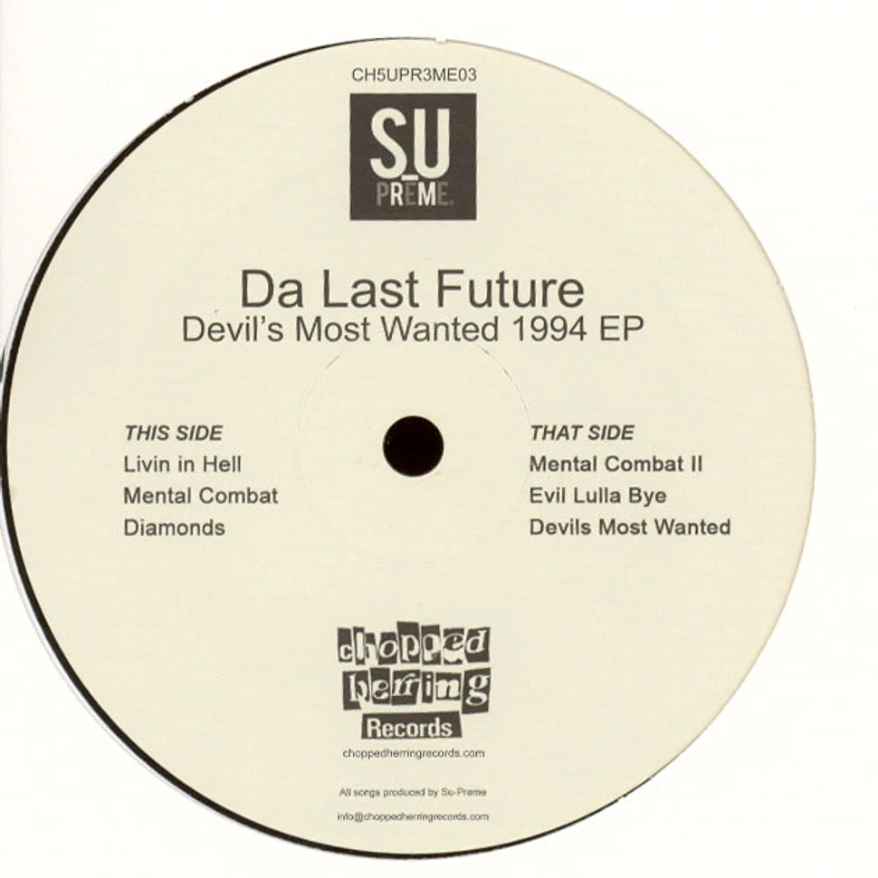 Da Last Future - Devil's Most Wanted 1994 EP
