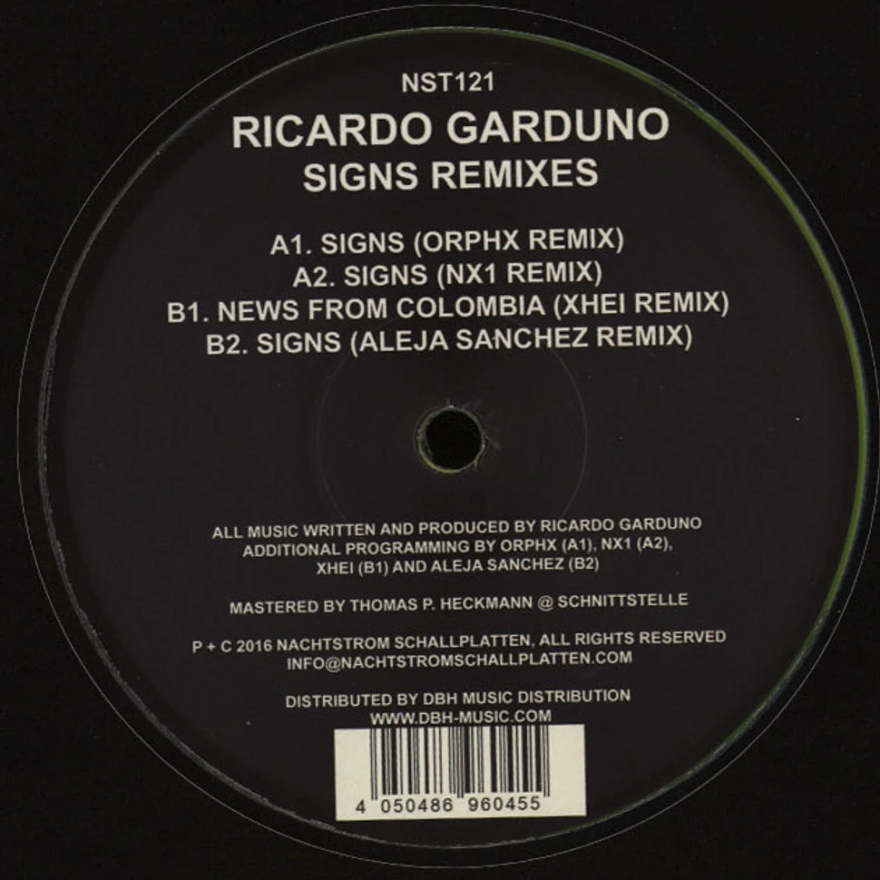 Ricardo Garduno - Signs Remixes