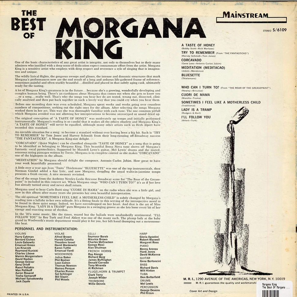 Morgana King - The Best Of Morgana King