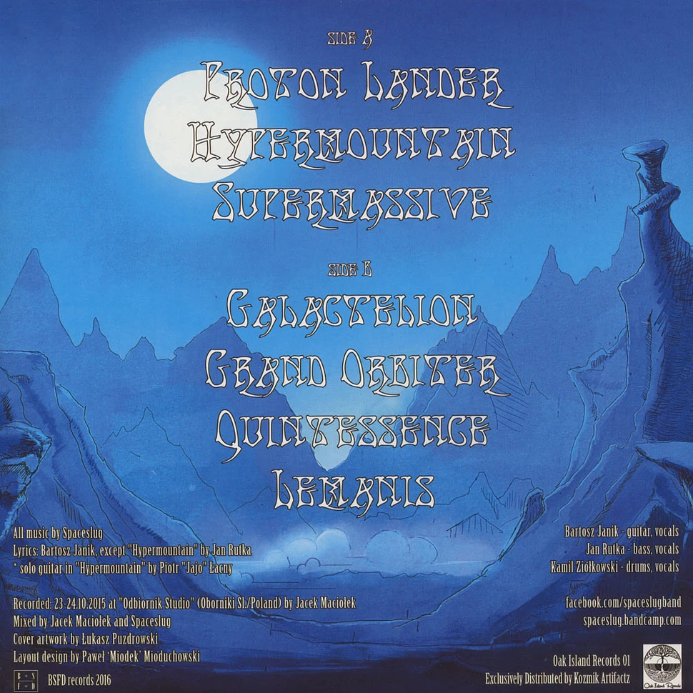 Spaceslug - Lemanis Blue Vinyl Edition