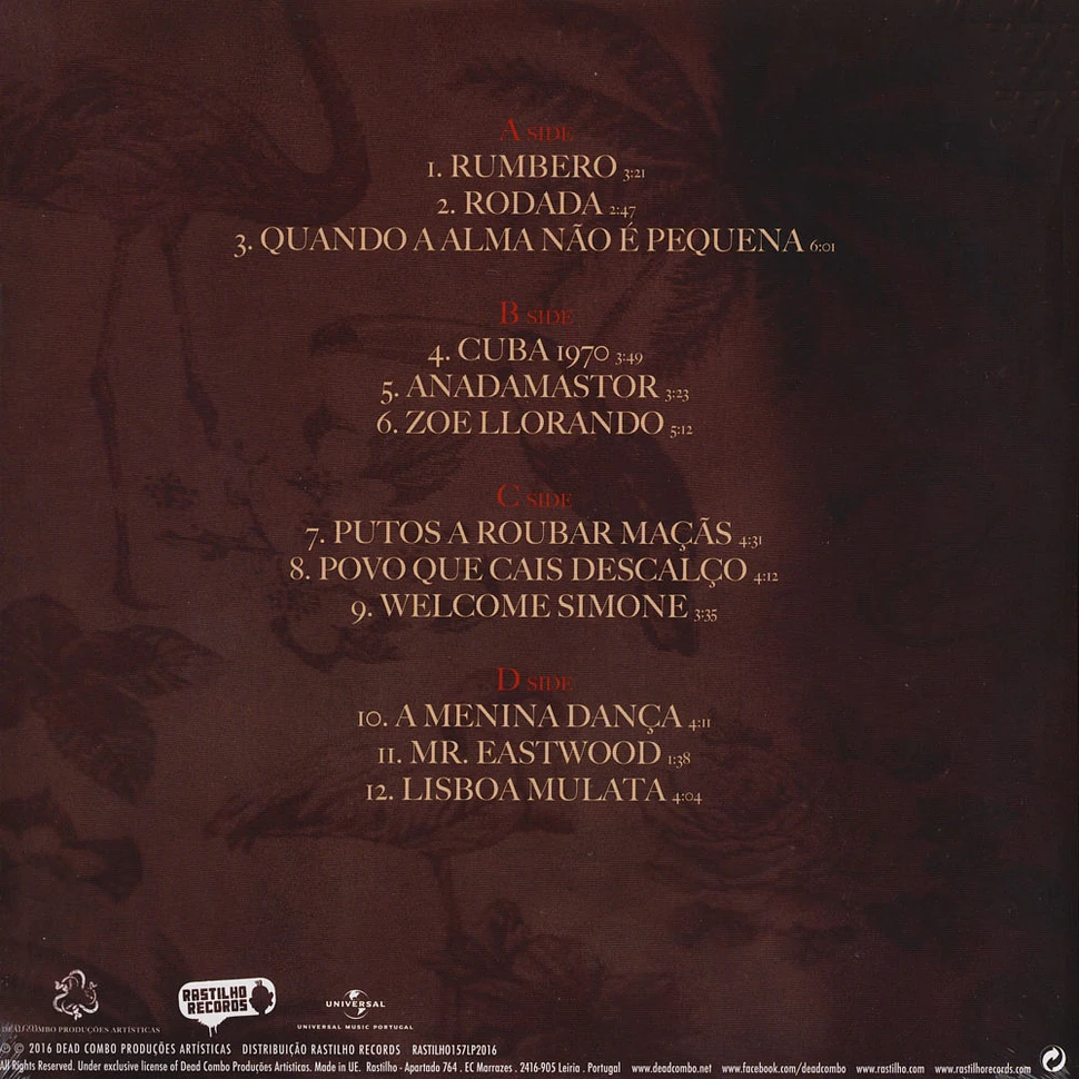 Dead Combo - Dead Combo & As Cordas Da Ma Fama Bronze Vinyl Edition