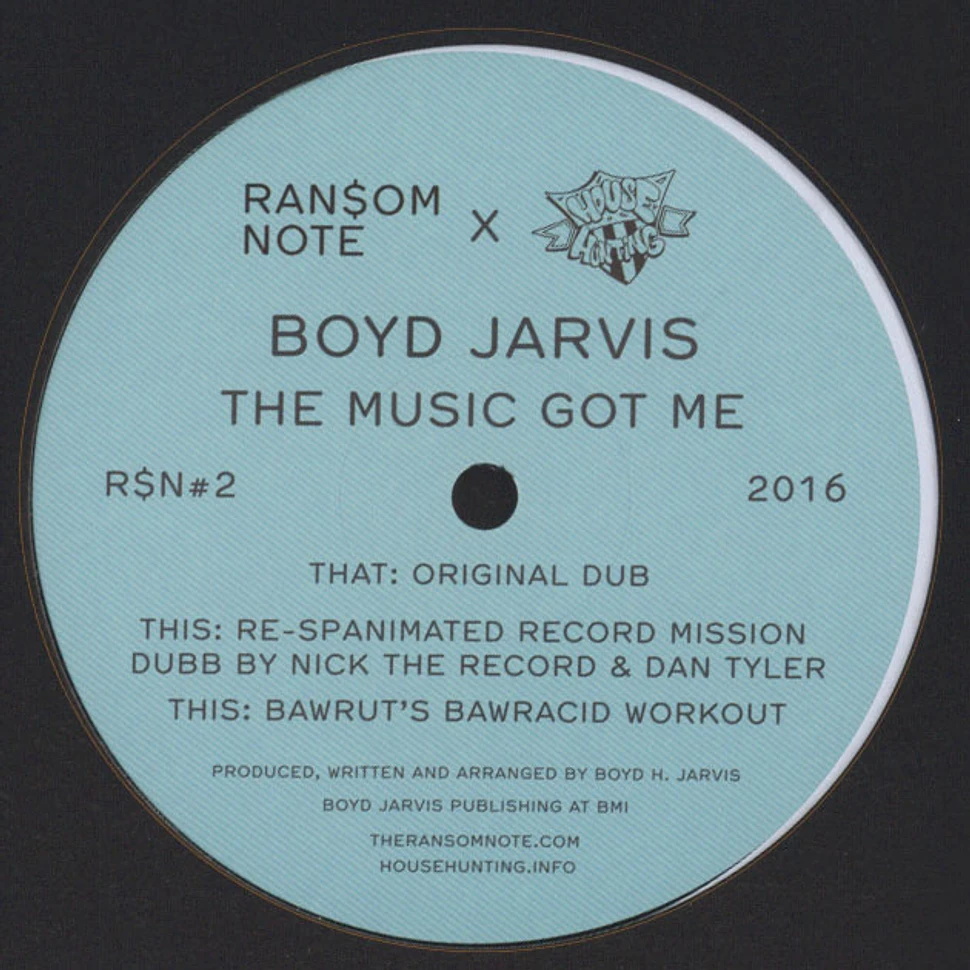 Boyd Jarvis - The Music Got Me