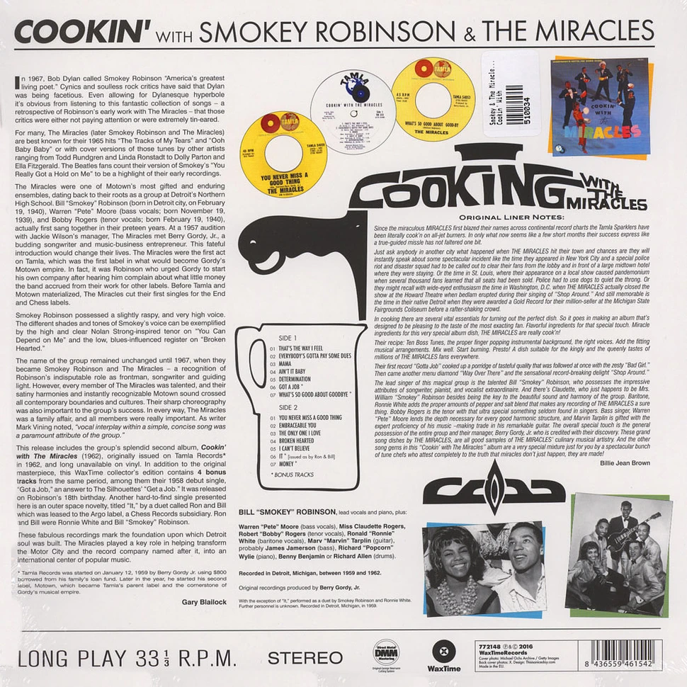 Smokey & The Miracles Robinson - Cookin' With
