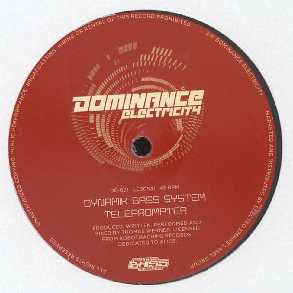 Dynamik Bass System - Teleprompter Clear Vinyl Edition