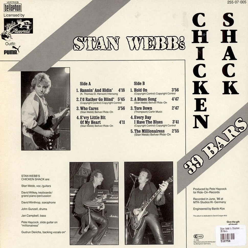 Stan Webb's Chicken Shack - 39 Bars