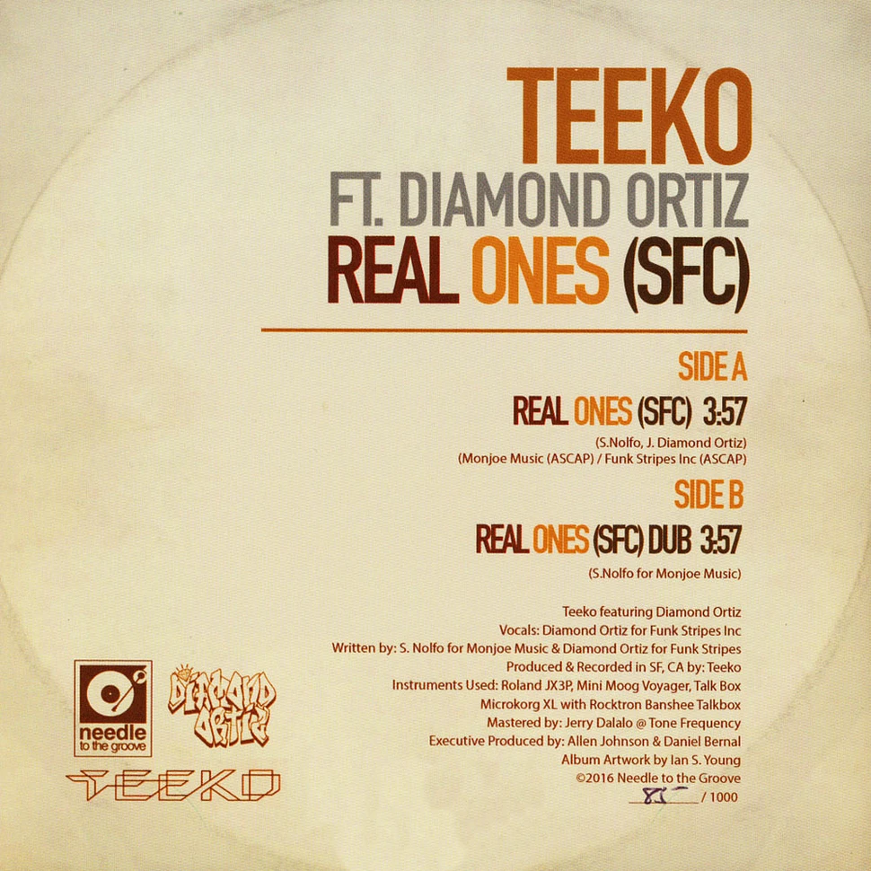 Teeko - Real Ones (SFC) Feat. Diamond Ortiz