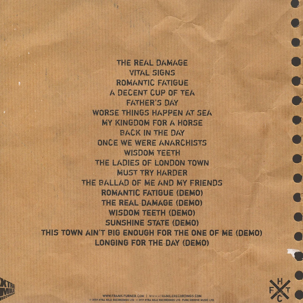 Frank Turner - Sleep Is For The Week 10th Anniversary Black Vinyl Edition
