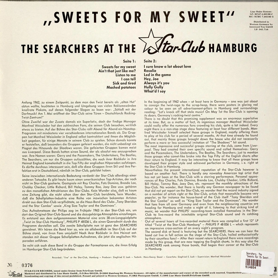 The Searchers - "Sweets For My Sweet" - The Searchers At The Star-Club Hamburg (Live Recording)