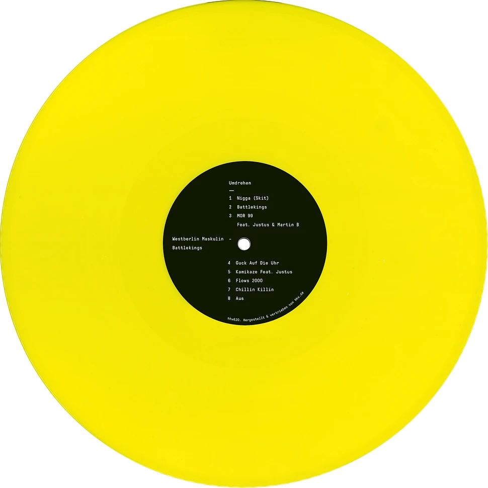 Westberlin Maskulin (Taktloss & Kool Savas) - Battlekings Yellow Vinyl Edition