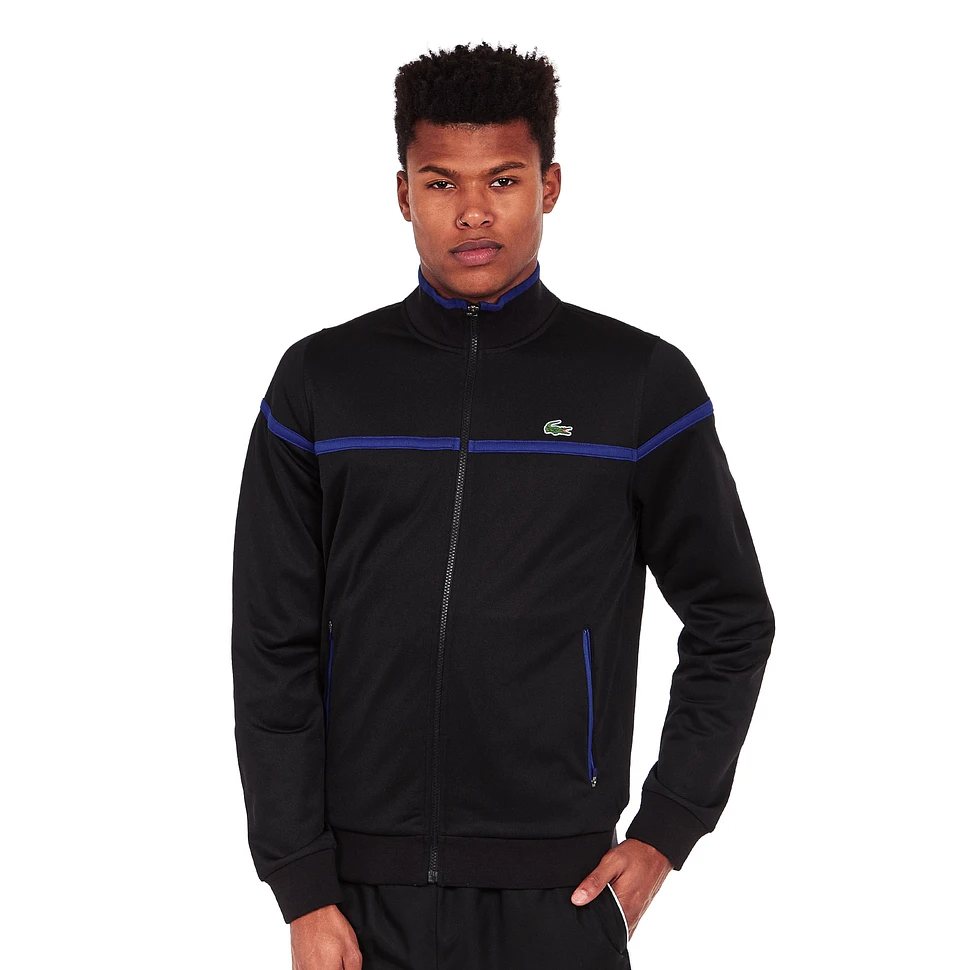 Lacoste - Run Resistant Pique Zip-Up Sweater