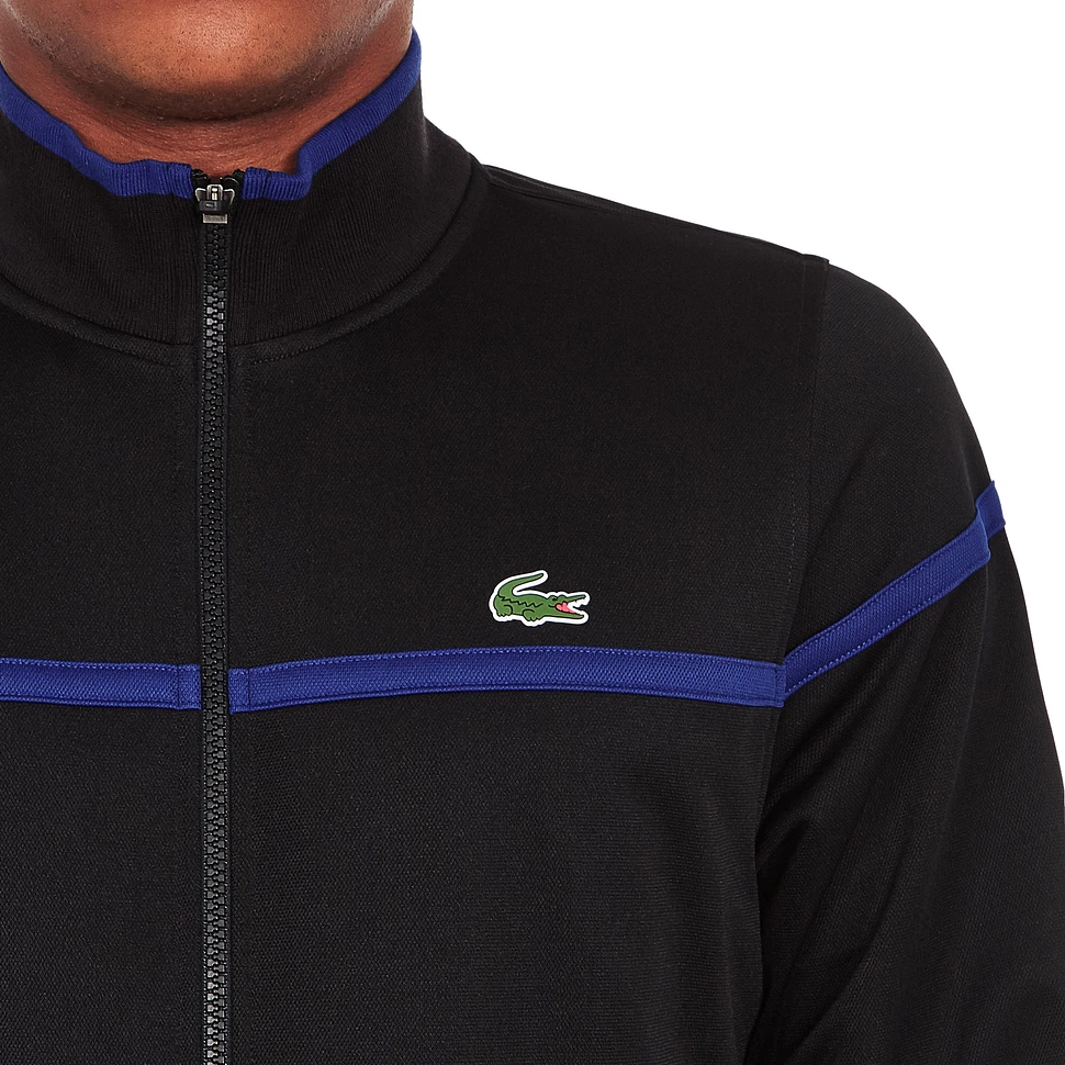 Lacoste - Run Resistant Pique Zip-Up Sweater