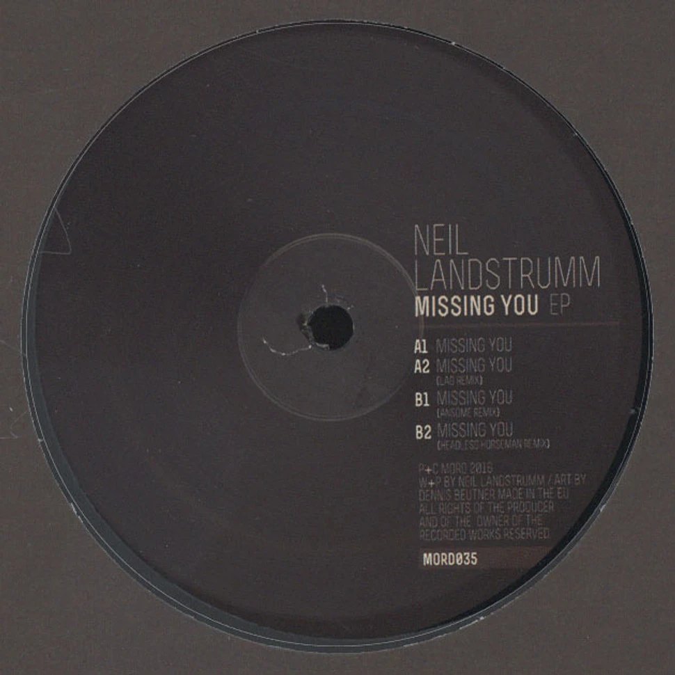 Neil Landstrumm - Missing You EP