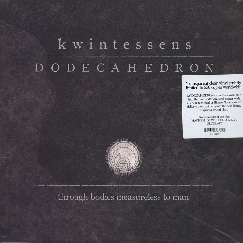 Dodecahedron - Kwintessens Clear Vinyl Edition