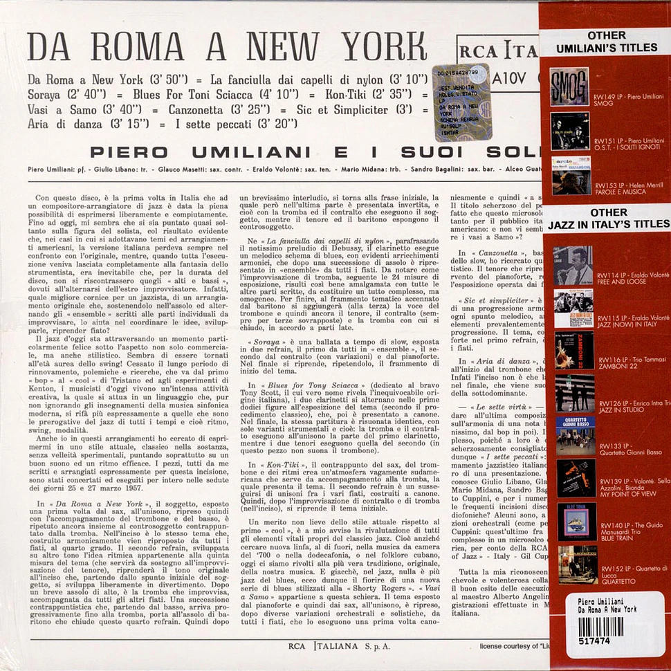 Piero Umiliani - Da Roma A New York