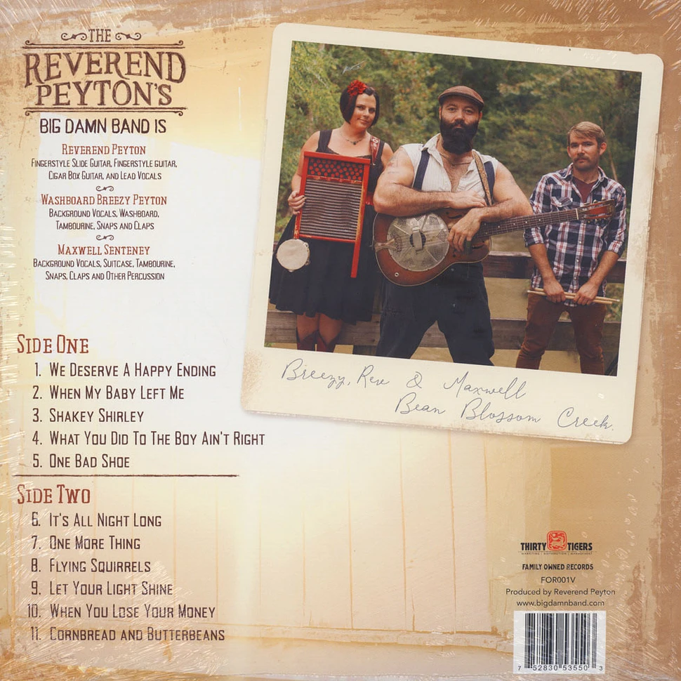 The Reverend Peyton's Big Damn Band - Front Porch Sessions