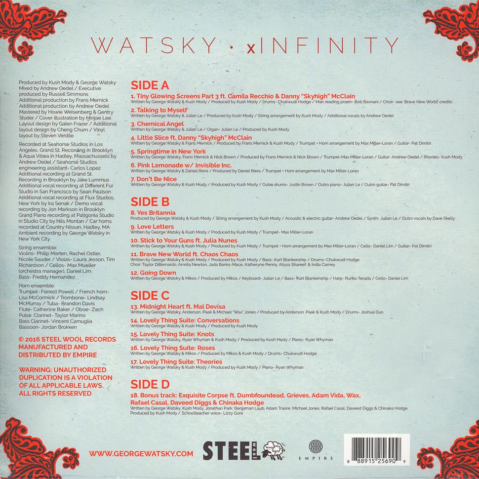 Watsky - X Infinity Red Vinyl Edition