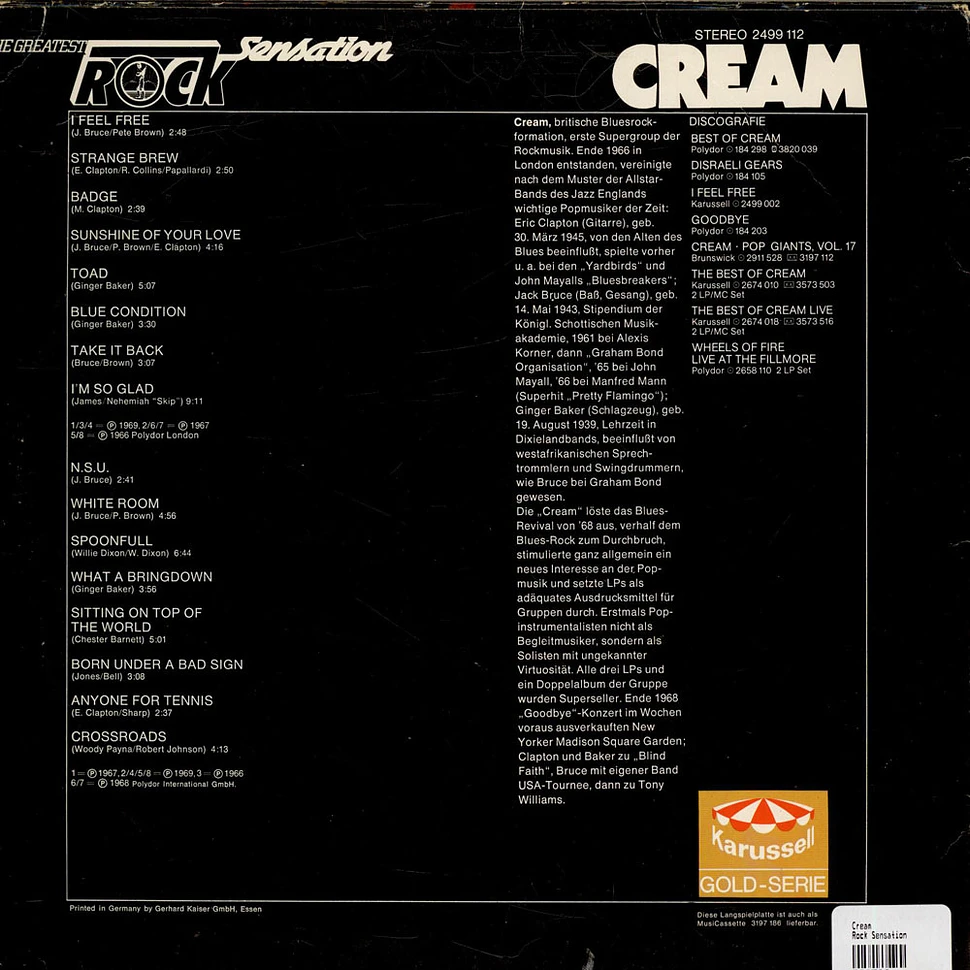 Cream - Rock Sensation