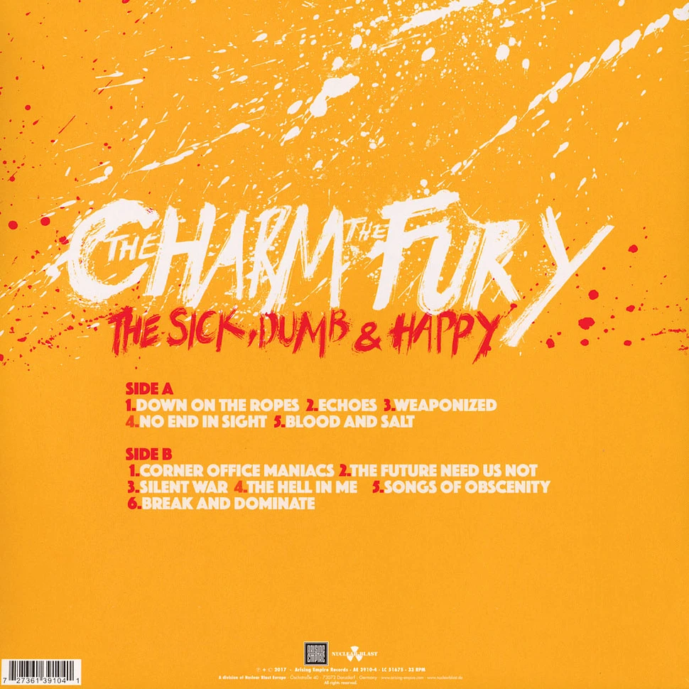 The Charm The Fury - The Sick, Dumb & happy Picture Disc Edition