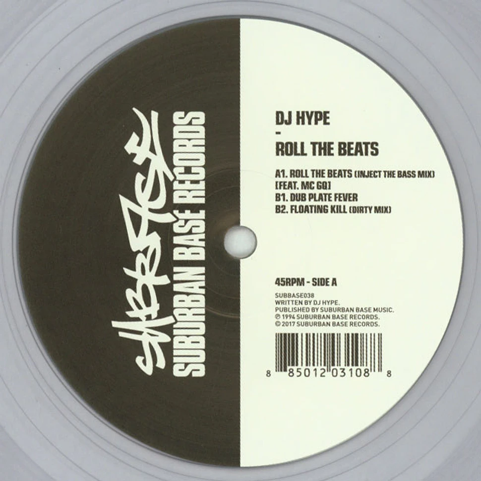 DJ Hype - Roll The Beats EP Clear Vinyl Edition