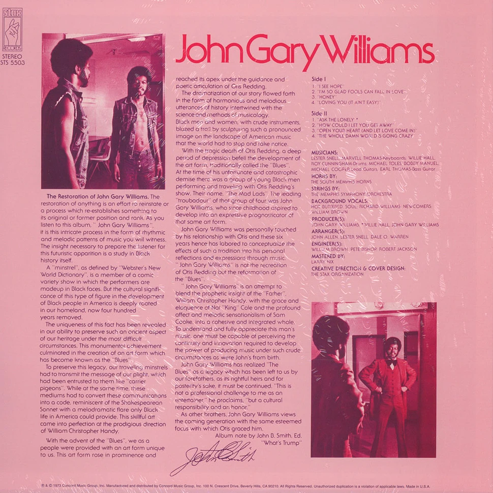 John Gary Williams - John Gary Williams
