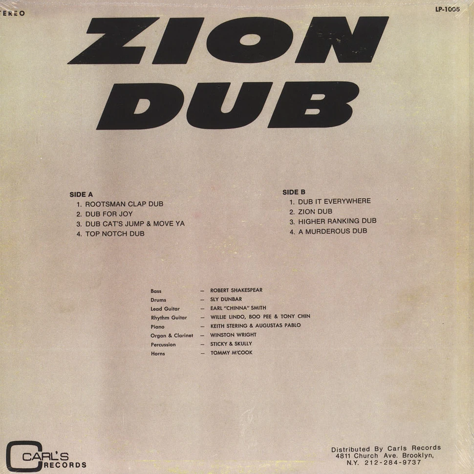 Carl Campbell - Zion Dub