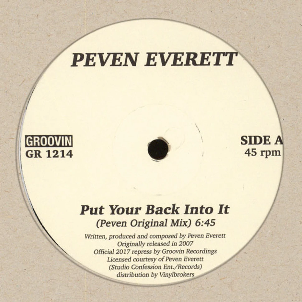 Peven Everett - Put Your Back Into It Red Vinyl Edition