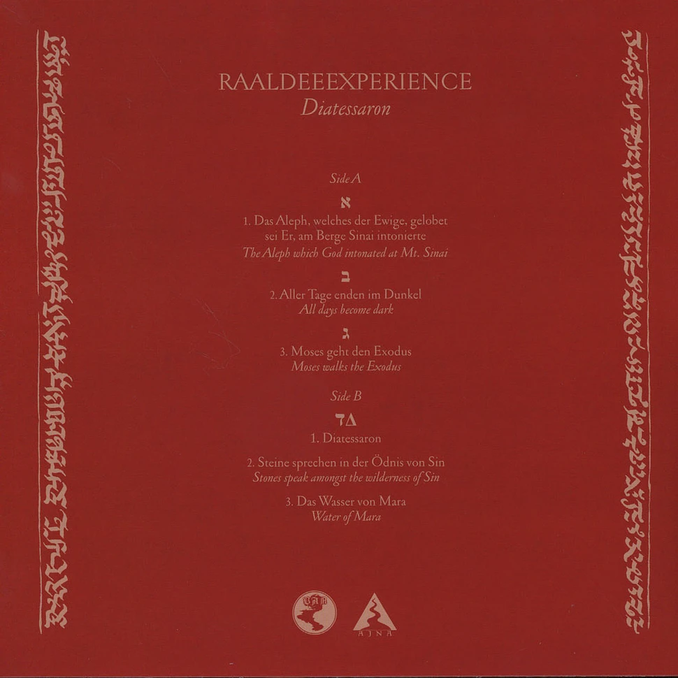 Ra Al Dee Experience - Diatessaron