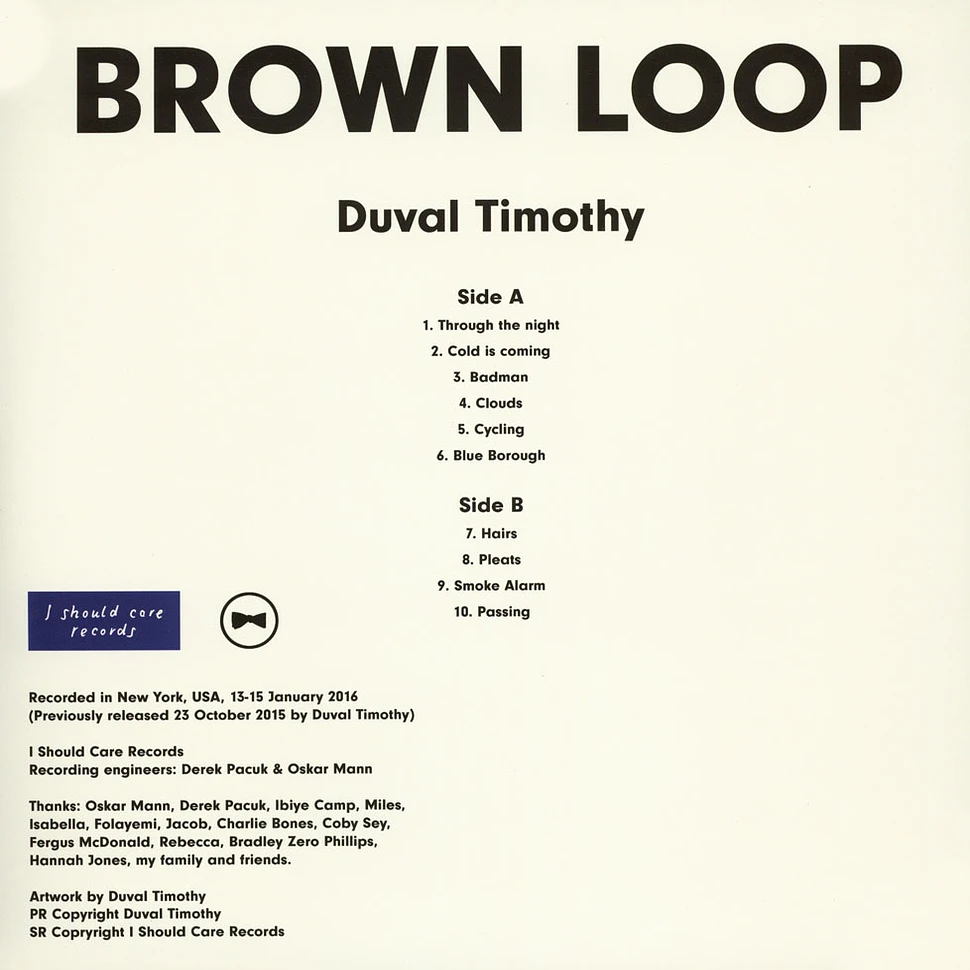 Duval Timothy - Brown Loop