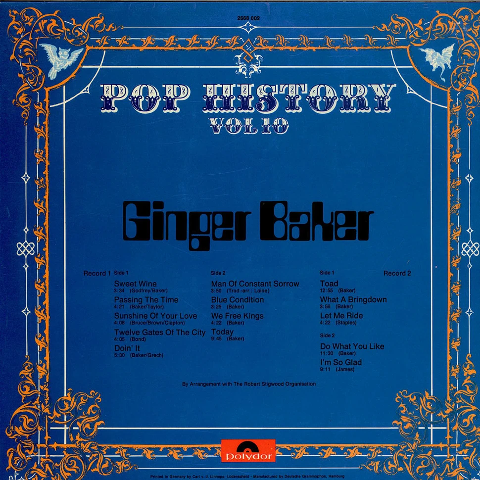 Ginger Baker - Pop History, Vol. 10