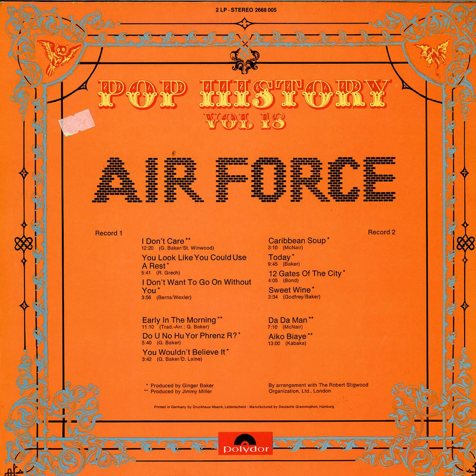 Ginger Baker's Air Force - Pop History Vol 18