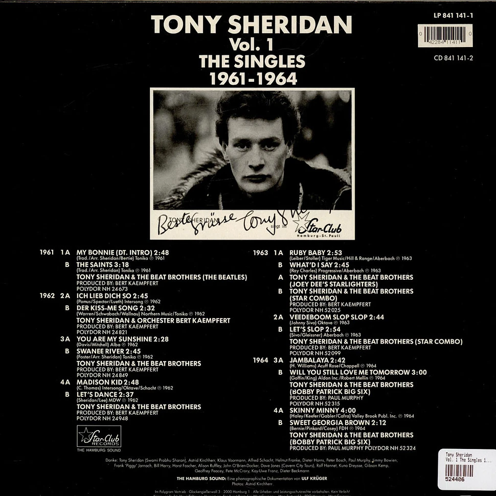 Tony Sheridan - Vol. 1 The Singles 1961-1964