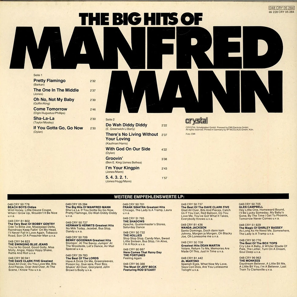 Manfred Mann - The Big Hits Of Manfred Mann