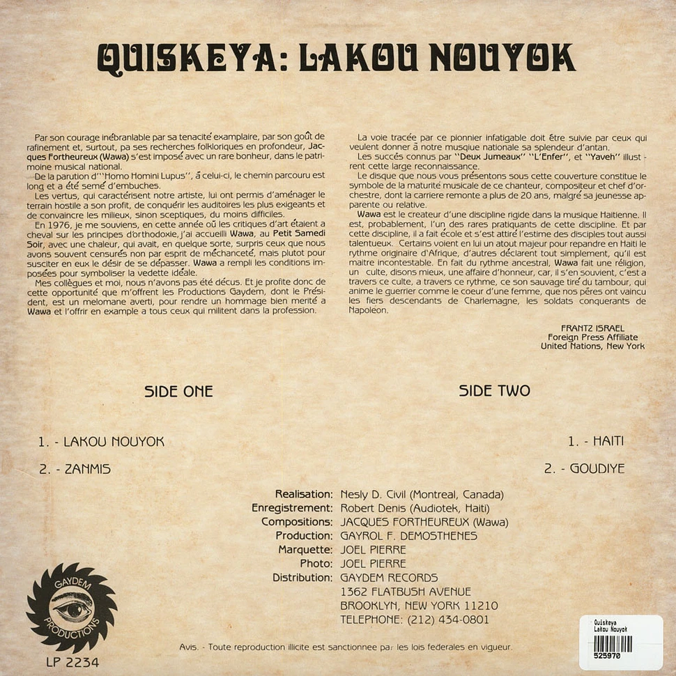 Quiskeya - Lakou Nouyok