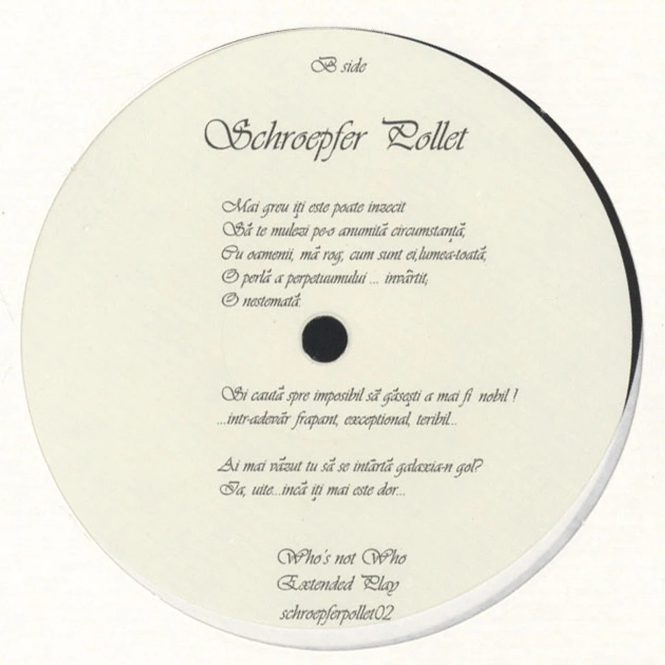 Schroepfer Pollet - Who Is Not Who