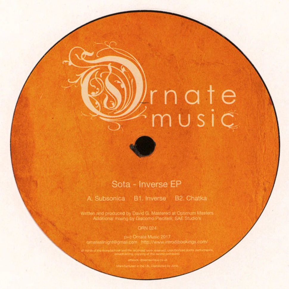 Sota - Inverse EP