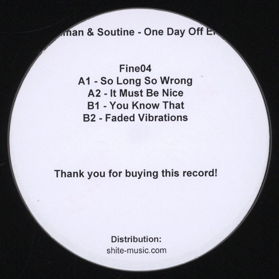 Tilman & Soutine - One Day Off EP