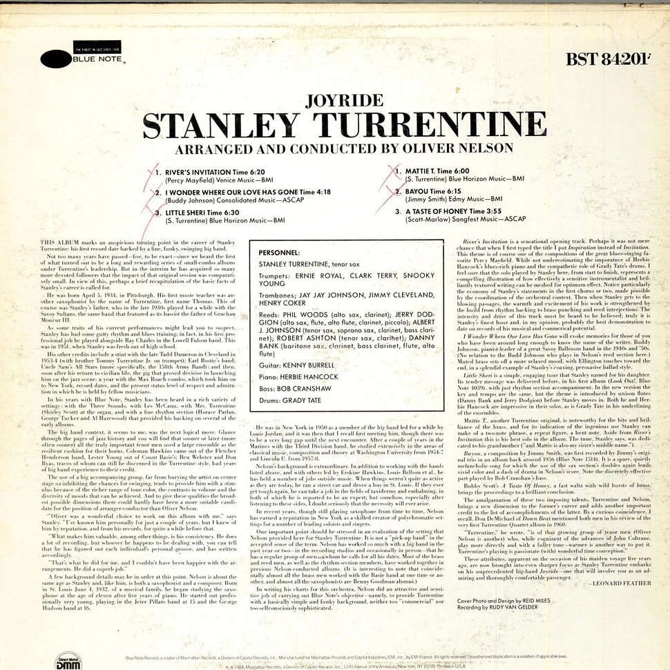 Stanley Turrentine - Joyride