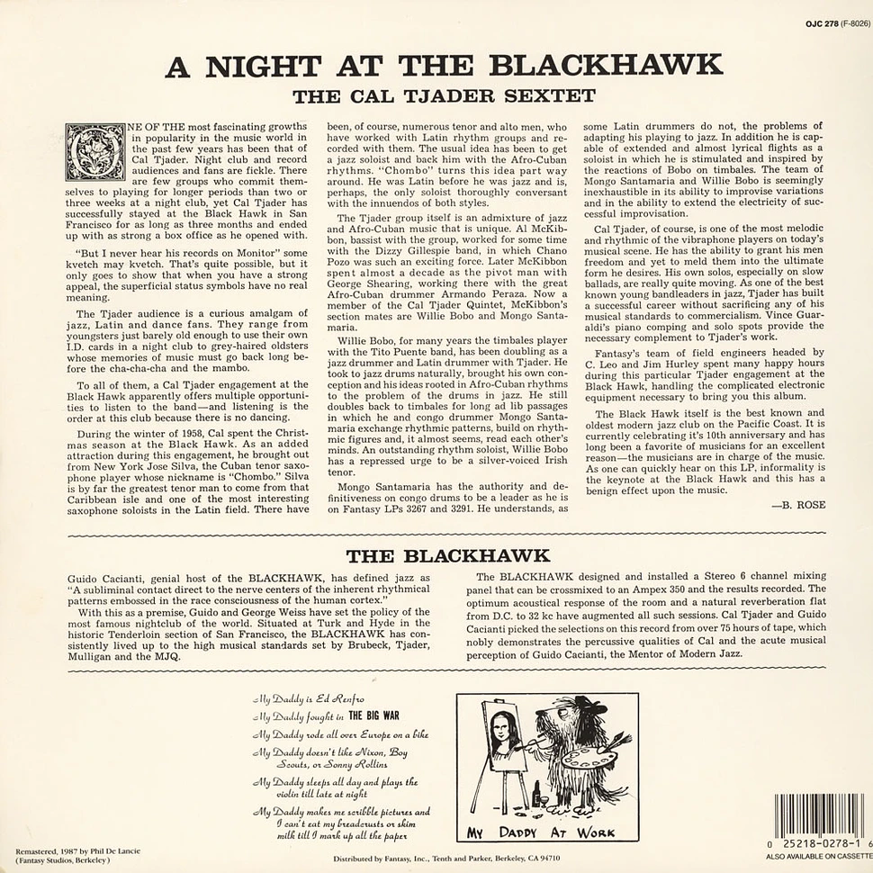Cal Tjader Sextet - A Night At The Blackhawk