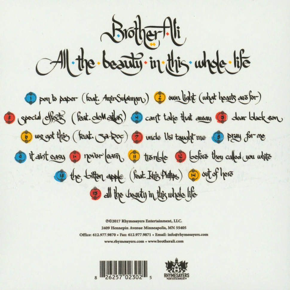 Brother Ali - All The Beauty In This Whole Life