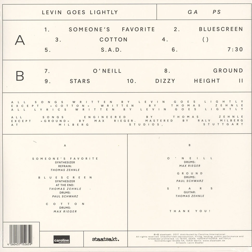 Levin Goes Lightly - GA PS
